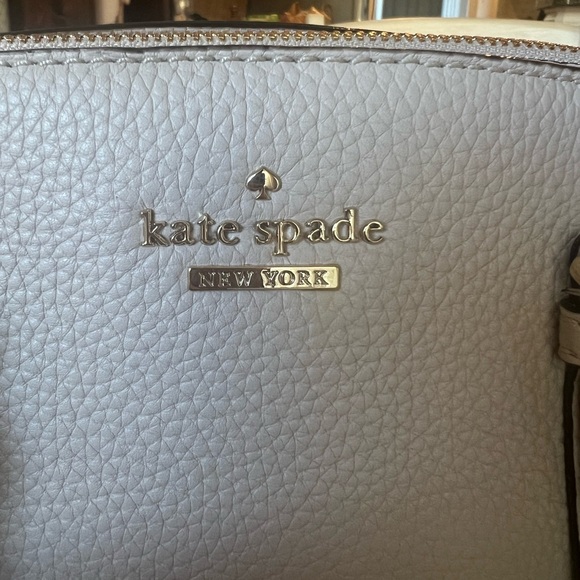 NWT Kate Spade NY Jackson Street Lottie Leather Handbag in Soft Porcelain - Picture 2 of 8